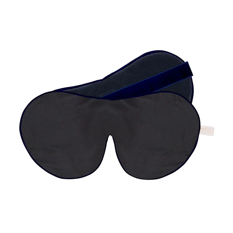 Pure Mulberry Silk One Strap Eye Mask Black