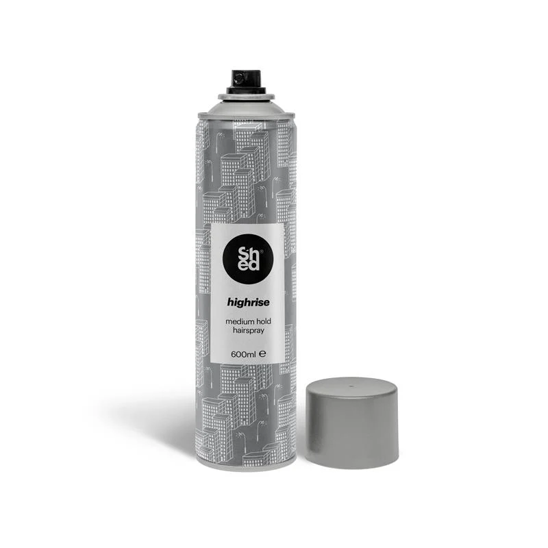 Shed - Highrise Medium Hold Hairspray 600ml