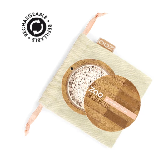 Fond de teint poudre Mineral silk 500 Invisible Zao