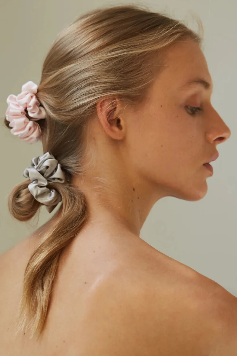 Silk Scrunchie Set - 5 x Größe S