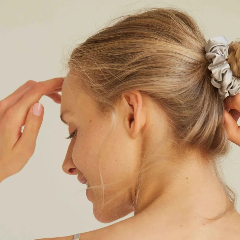 Silk Scrunchie Set - 5 x Größe S