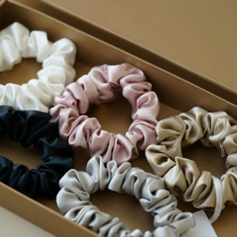 Silk Scrunchie Set - 5 x Größe S
