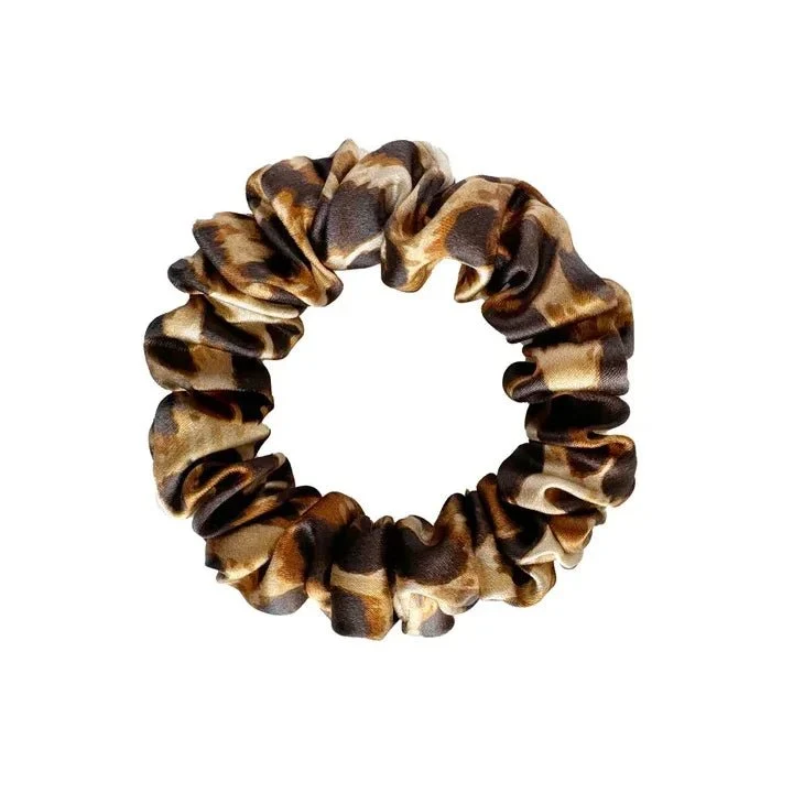 Silk Scrunchie Leopard