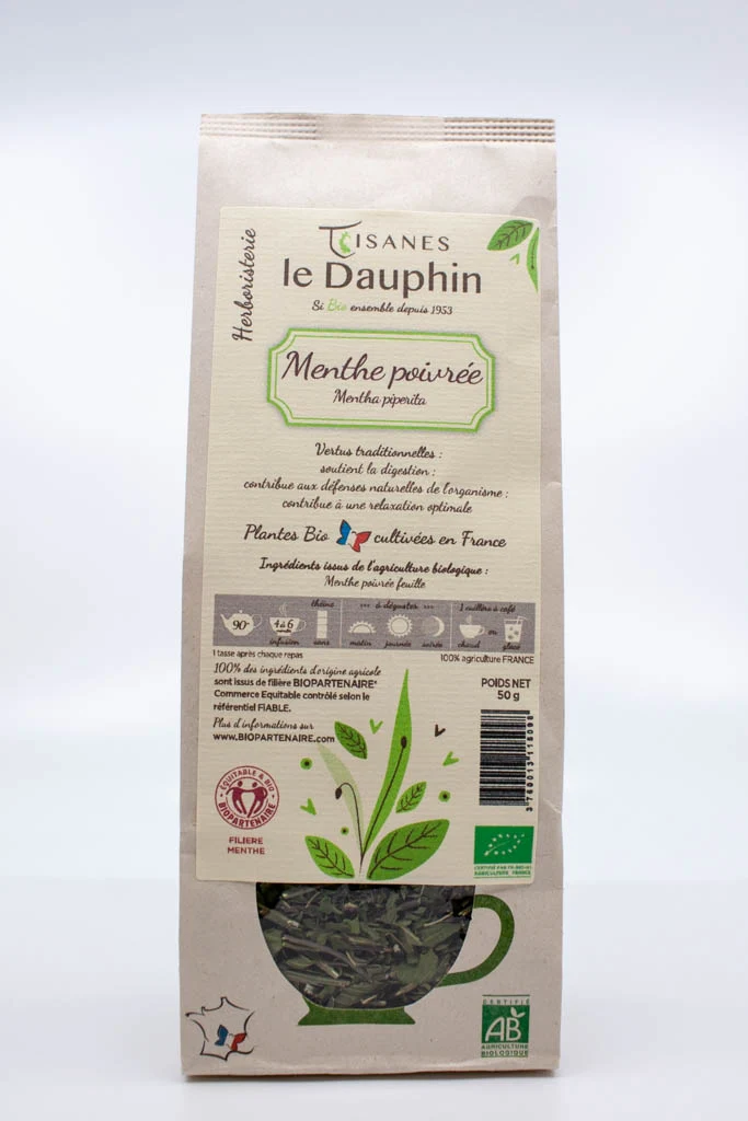 Menthe poivrée Tisanes le Dauphin