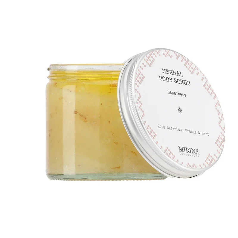 Body Scrub Happiness - Rose Geranium, Orange & Mint 250 ml