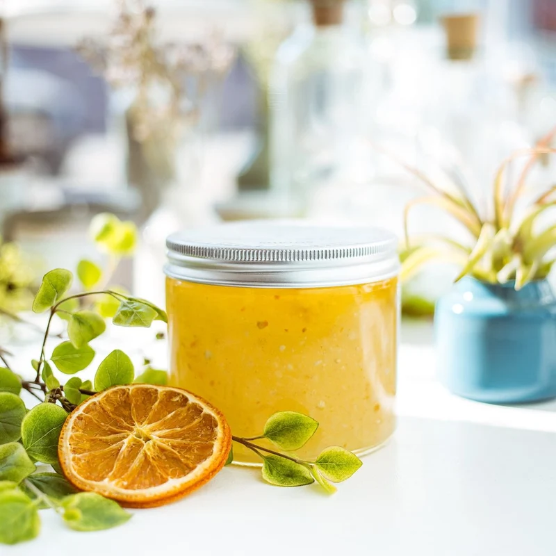 Body Scrub Happiness - Rose Geranium, Orange & Mint 120 ml