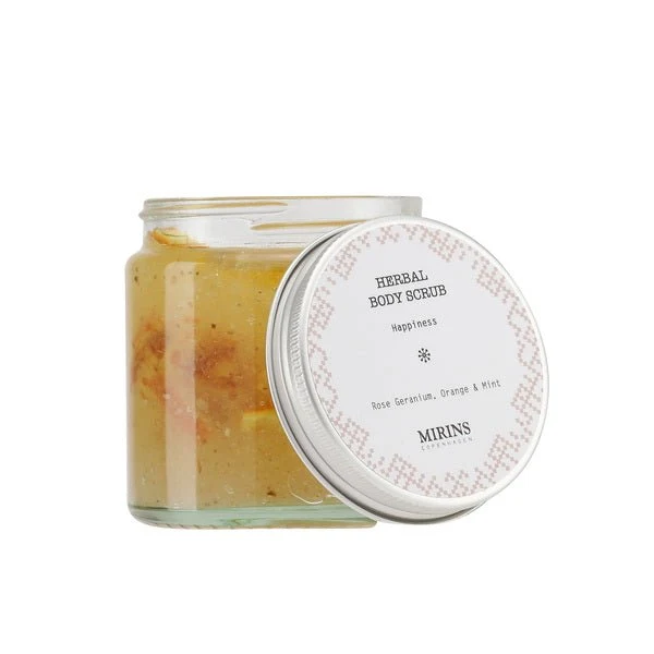 Body Scrub Happiness - Rose Geranium, Orange & Mint 120 ml