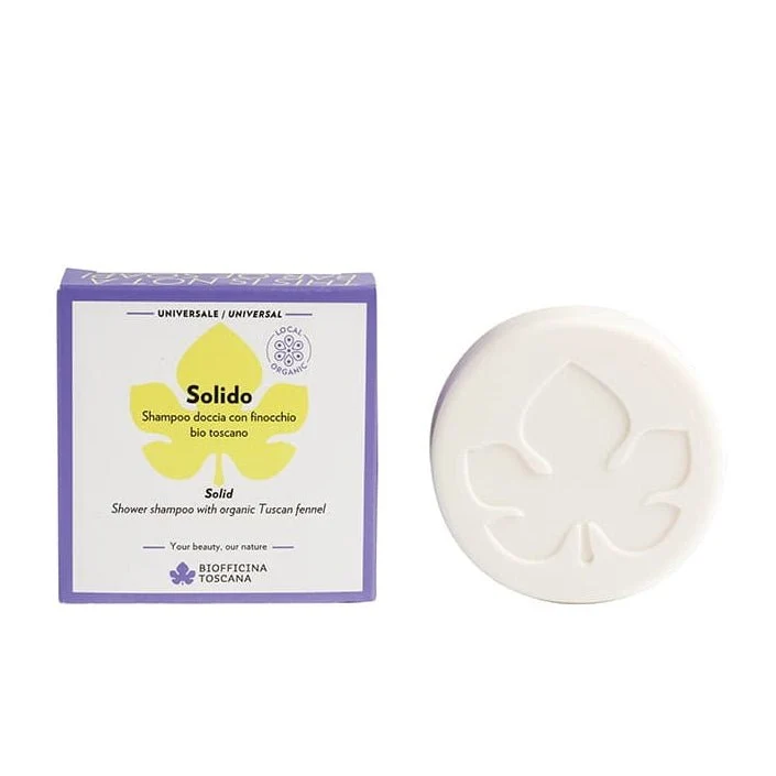 Solid Shower Shampoo Organic Tuscan Fennel 80 g