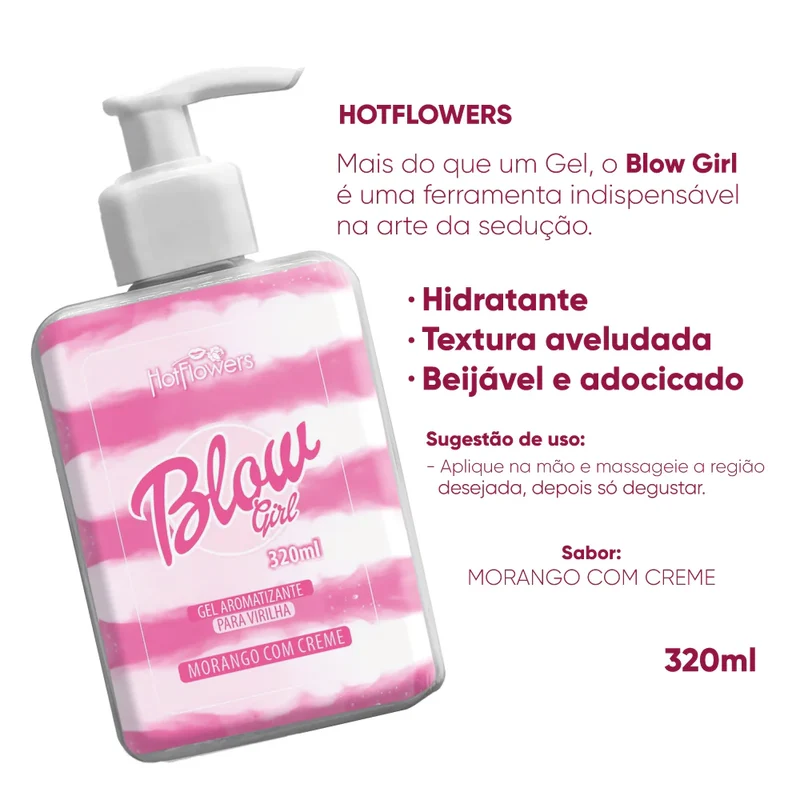 Hidratante Virilha Beijável Blow Girl HOT FLOWERS