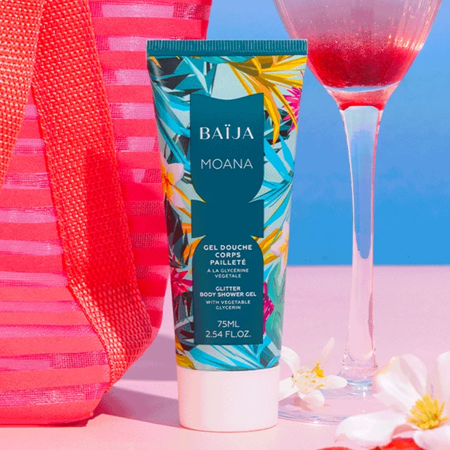 Gel Douche Corps Pailleté MOANA Fleur de Tiaré