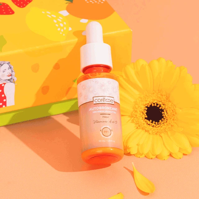 Pré-Sérum en Gouttes Auto-Bronzantes aux Vitamines A et D