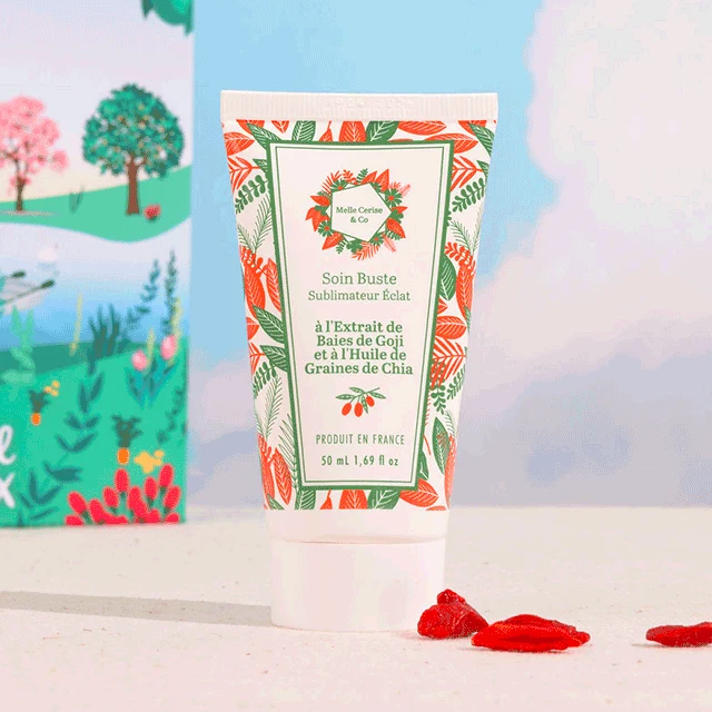Soin Buste Sublimateur Éclat à l'Extrait de Baies de Goji + Huile de Graines de Chia