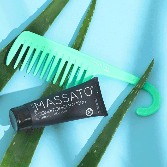 Soin Démêlant Bambou 2-en-1 + Votre Biotyfull Peigne de Douche