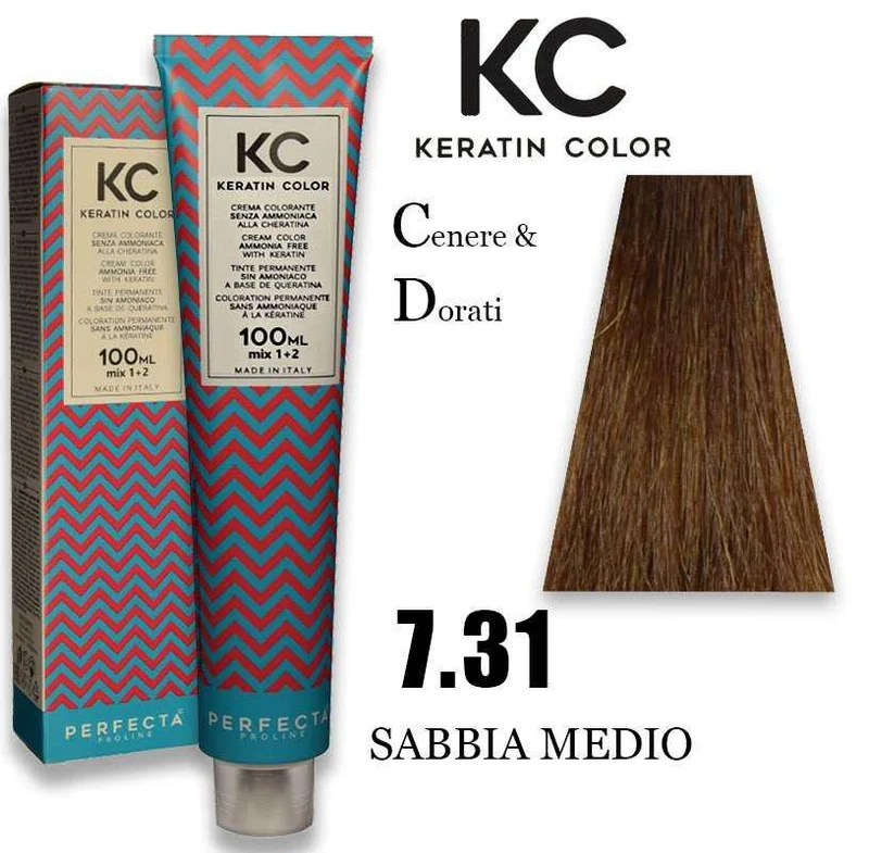 Faipa Professional Crema colorante alla cheratina 7.31 120 ml — Colorazione capelli