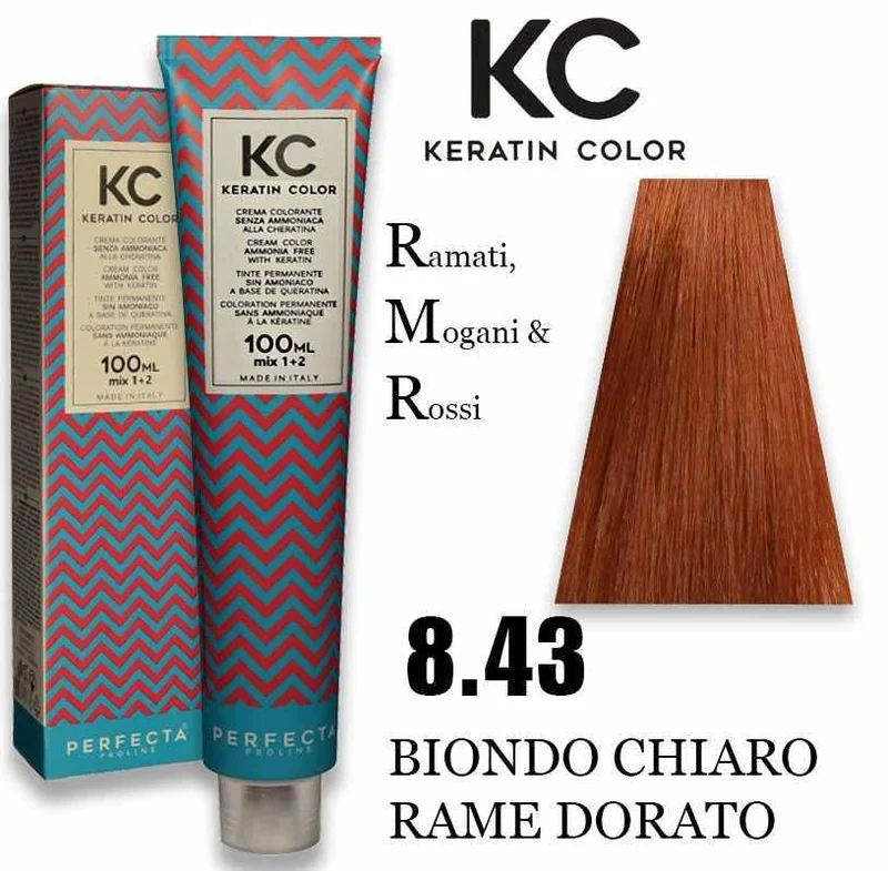 Faipa Professional Crema colorante alla cheratina 8.43 100 ml — Colorazione capelli