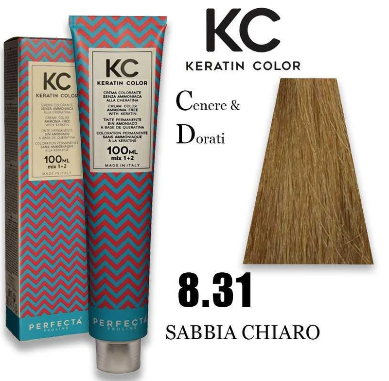 Faipa Professional Crema colorante alla cheratina 8.31 100 ml — Colorazione capelli