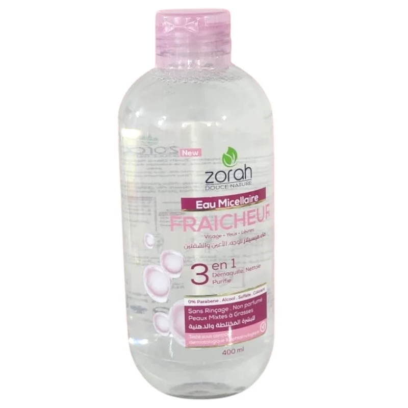 Zorah Douce Nature Eau Micellaire Fraicheur