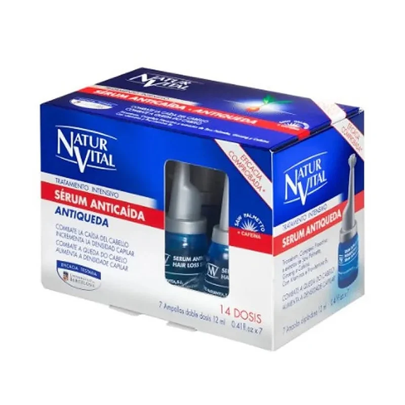 Naturvital Siero intensivo trattamento anticaduta 7x12 ml — Siero capelli