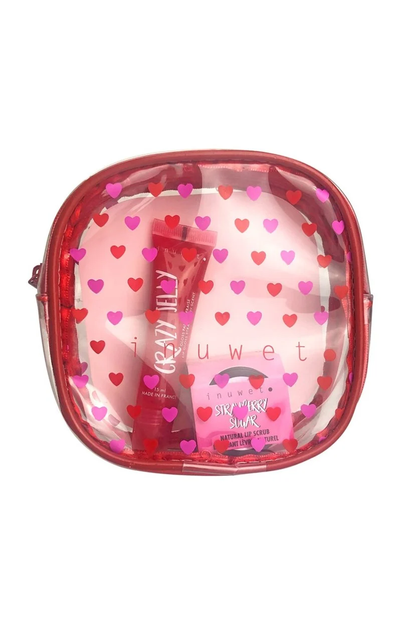 Trousse bisous - Gommage & gloss - Fraise - Lèvres