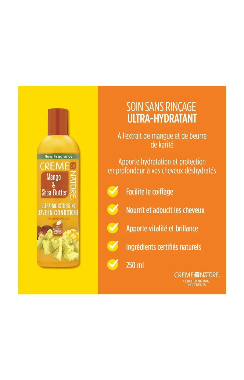 Après-shampoing ultra nourrissant - Mangue & Karité - Cheveux déshydratés - 350 ml