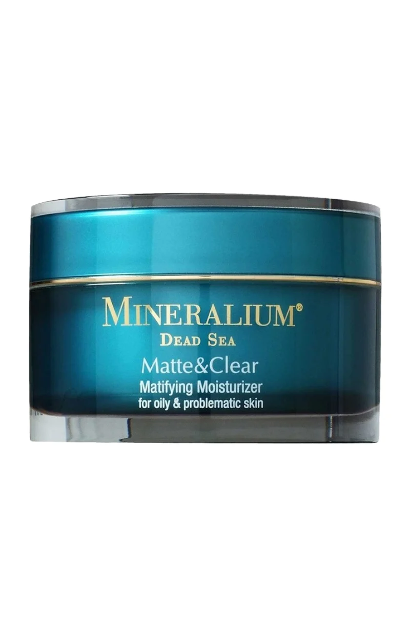 Crème hydratante matifiante - Matte & clear - Minéraux de la mer Morte - Peaux grasses à problèmes