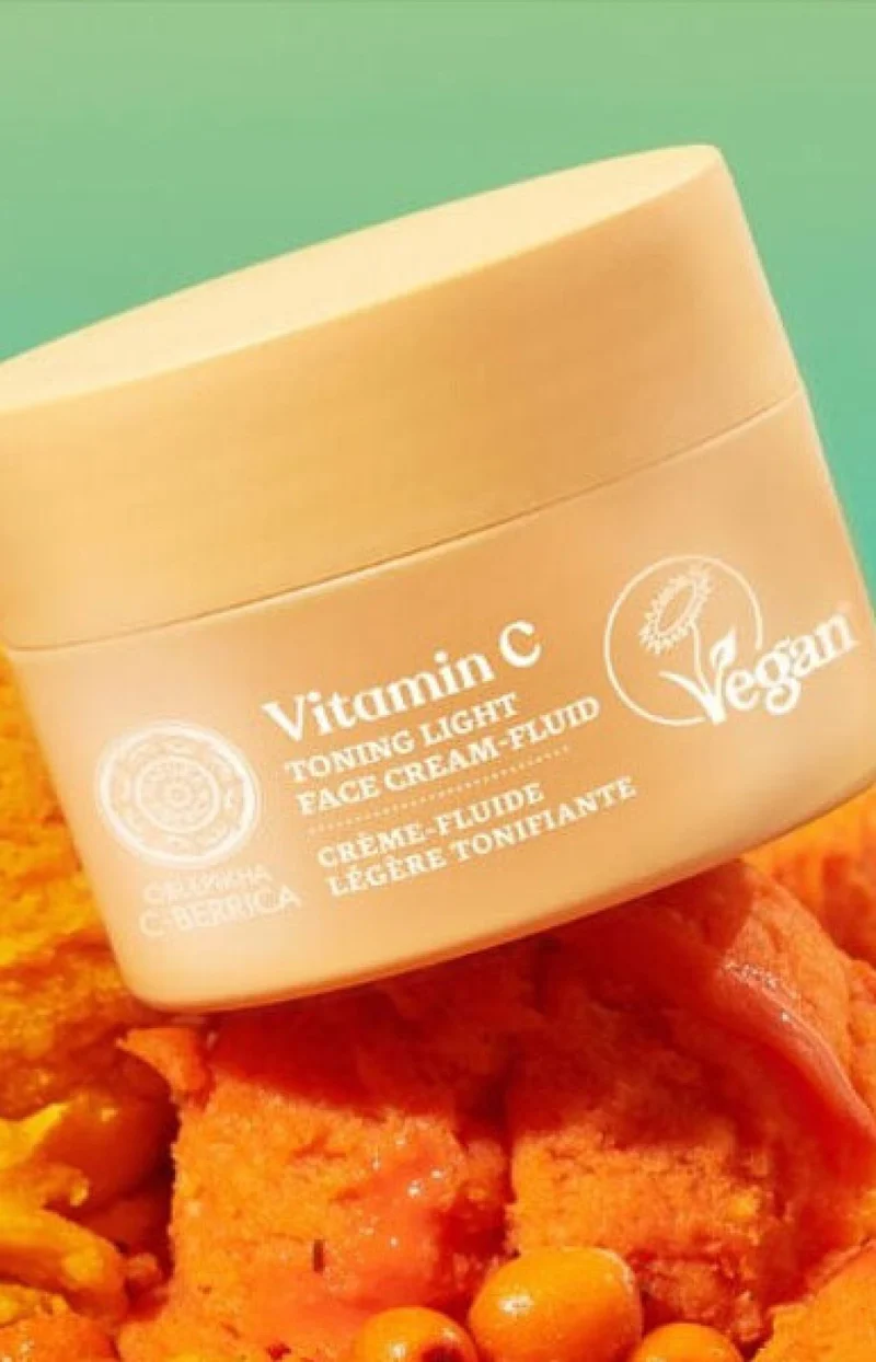 Crème fluide légère tonifiante vegan - Vitamine C - Visage