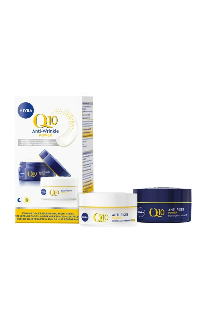 Coffret jour & nuit - Hydratant & raffermissant - Q10 Power - Peaux matures - 2 x 50 ml
