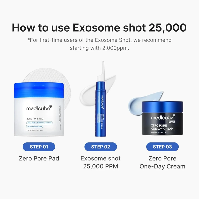Medicube One Day Exsome Shot Pore Fiala 25000 Rivitalizzante 13ml — Siero