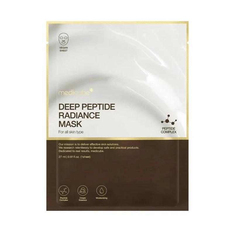 Medicube Deep Peptidi Maschera in Tessuto Illuminante 27ml — Maschera in tessuto