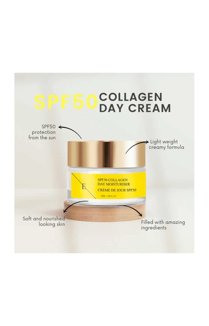 Crème hydratante - Collagène SPF50 - Visage