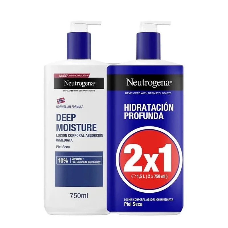Neutrogena Lozione idratante corpo 2x750 ml — Lozione corpo