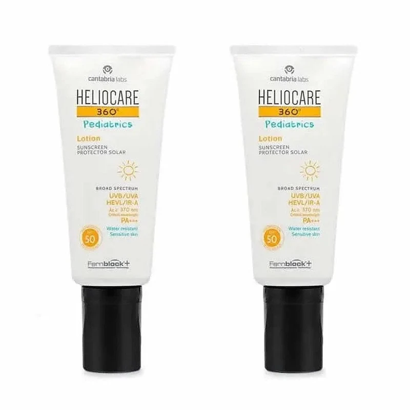 Heliocare 360 Pediatrics Lozione SPF 50+ 2x200 ml — Crema solare bambini