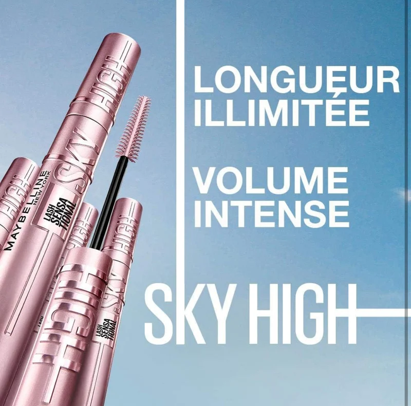 Maybelline New York Mascara Volume & Longueur Sky High - Very Black