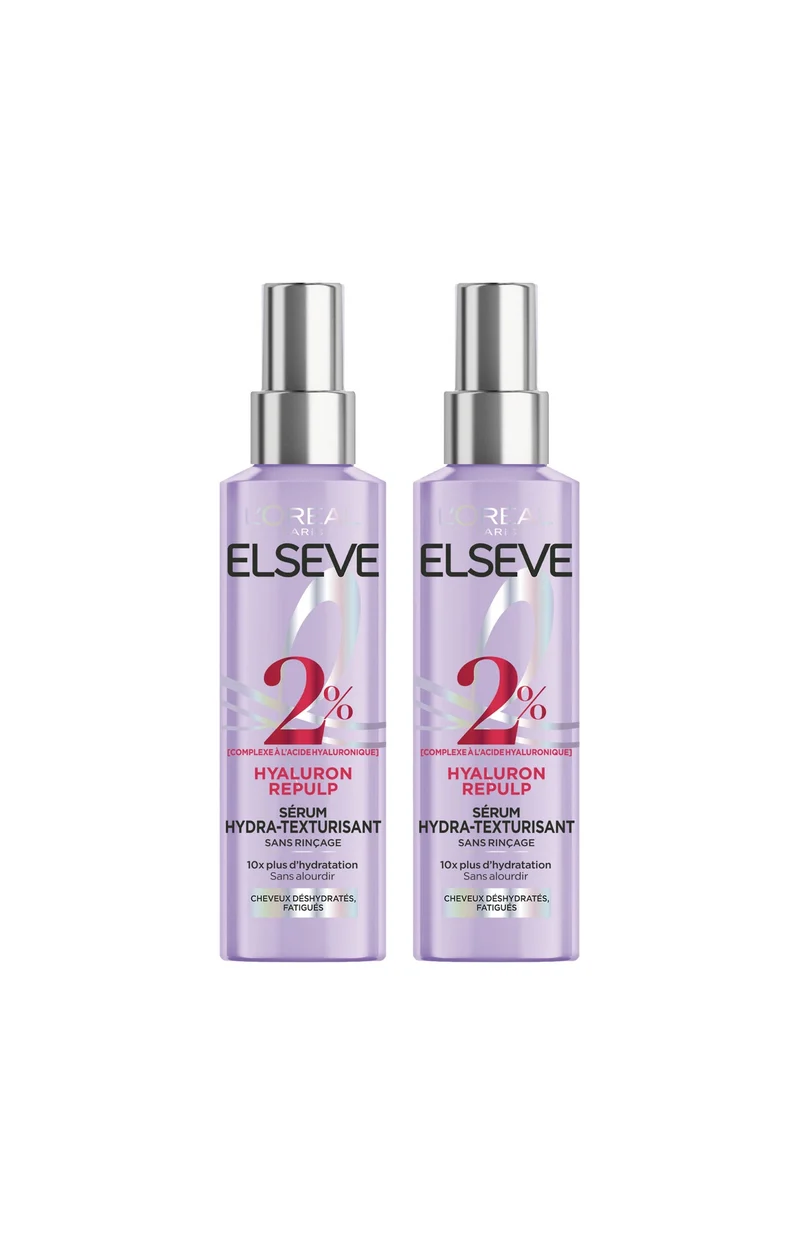 2 sérums hydratants - Acide hyaluronique - 100 ml