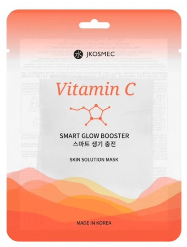 Jkosmec Skin Solution Vitamina C Maschera in Tessuto Illuminante 25ml — Maschera in tessuto