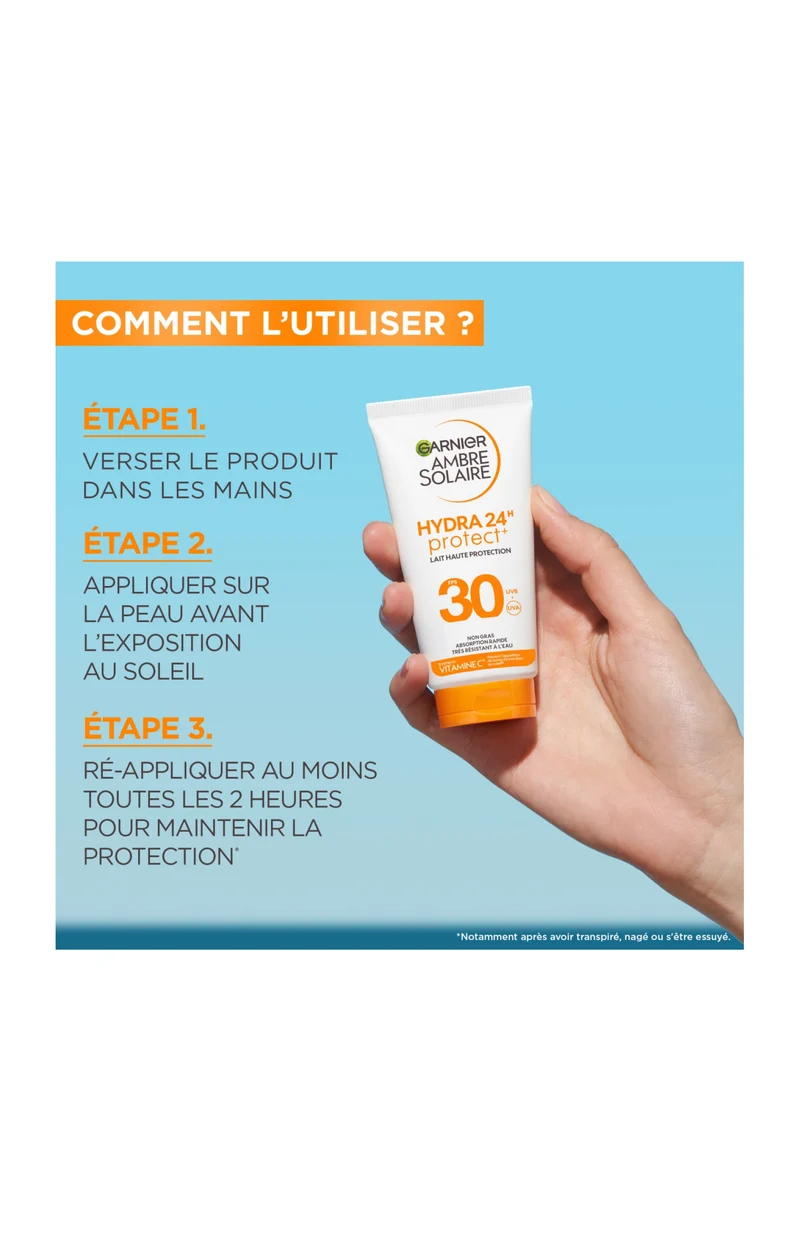 Lait solaire SPF30 - Hydra 24h Protect - 50 ml