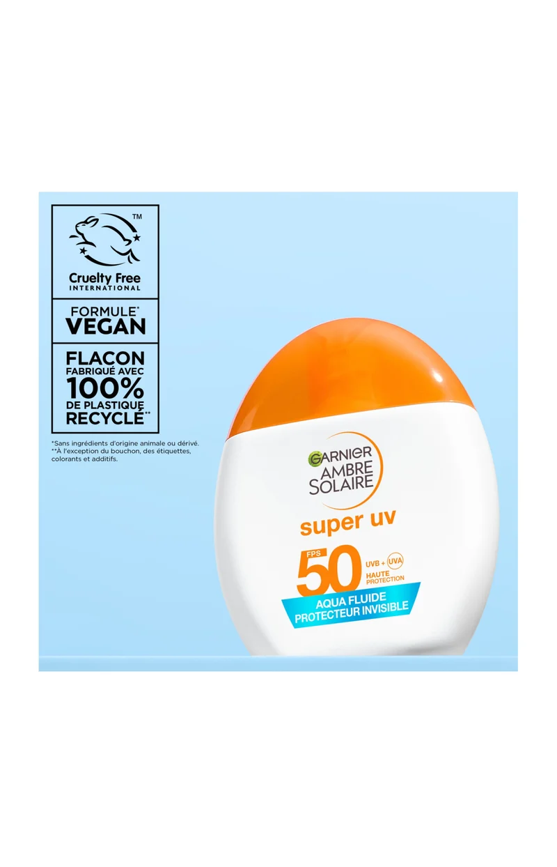 Fluide solaire invisible SPF50 - Super UV - 40 ml