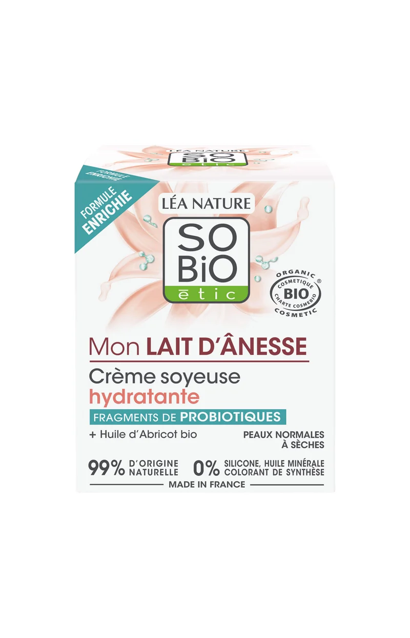 Crème hydratante bio - Lait d'ânesse - Tous types de peaux