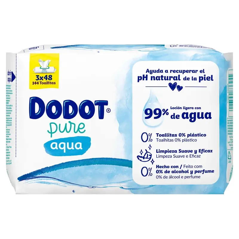 Dodot Puro Cuidado Total 99 acqua salviette umidificate 288 unità — Salviette umidificate