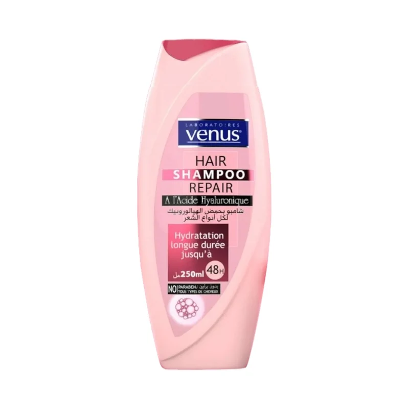 Venus Hair Shampoo Repair Al'Axide Hyaluronique Hydrataion Longue Durée Jusqu'À 48H