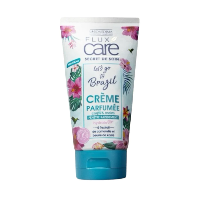 Flux Care Créme Parfumée Corps Mains À L'Extrait De Camomille Et Beurre De Karité