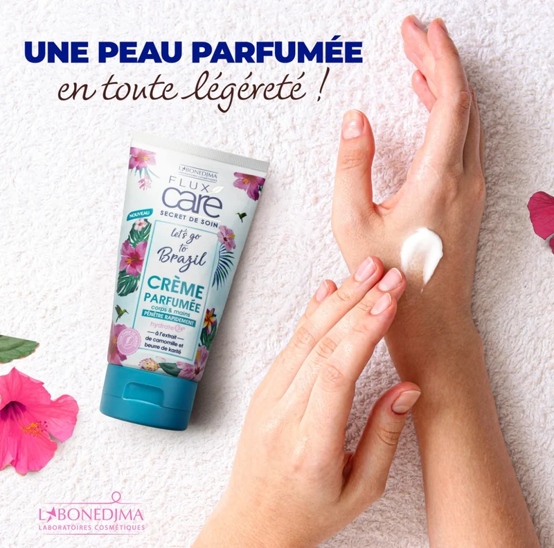 Flux Care Créme Parfumée Corps Mains À L'Extrait De Camomille Et Beurre De Karité