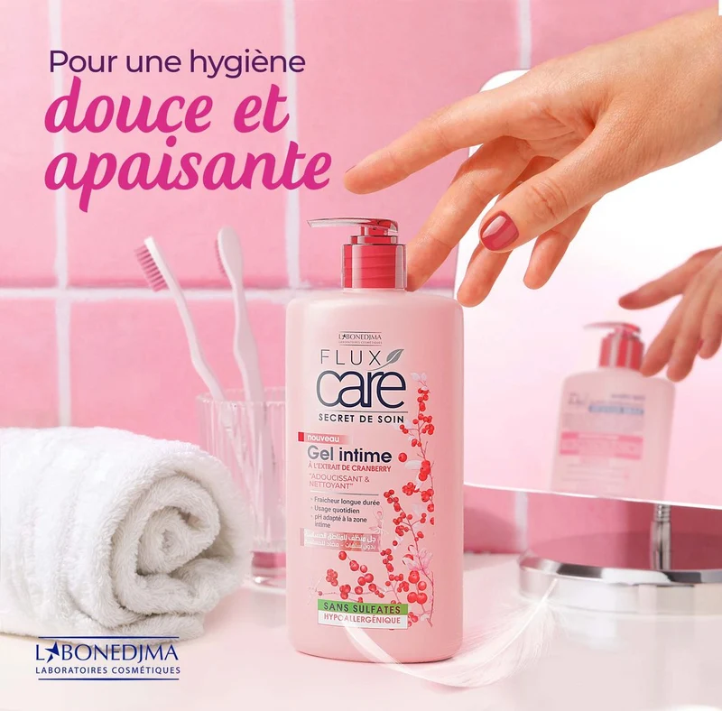 Flux Care Secret De Soin Nouveau Gel Intime À L'Extrait D'Aloès Vera Hydratani Nettoyant Fraicheur Longue Durée Usagé Quotidien Ph Adapté À La Zone Intime Sans Sulfates
