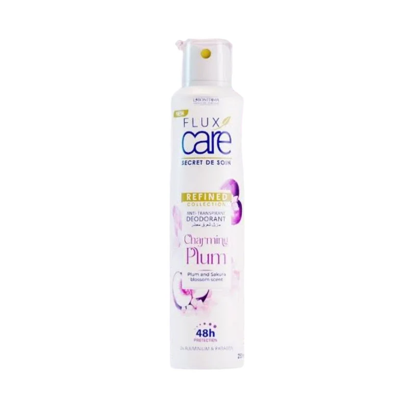 Flux Care Anti-Transspirant Déodorant Charming Plum Plum And Sakura Bloqsom Scent 48H Protection