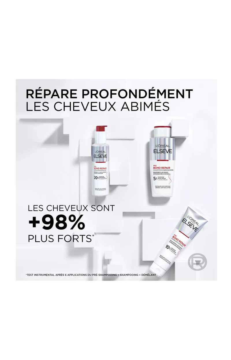 Elsève Routine Pro Bond Repair avec Leave-in – Le soin reconstructeur de niveau professionnel