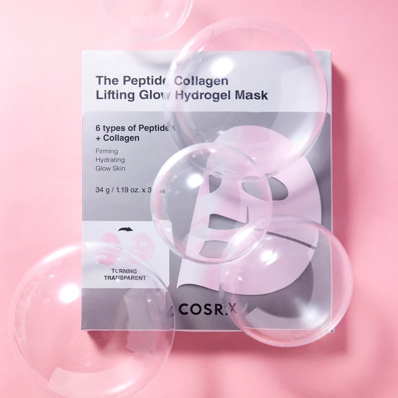 Cosrx Peptidi Collagene Glow Maschera Hydrogel 34g 3 pz — Maschera viso