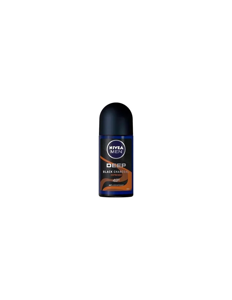 Nivea Deodorante roll-on Uomo Intenso Espresso Nero Carbonio 50 ml — Deodorante