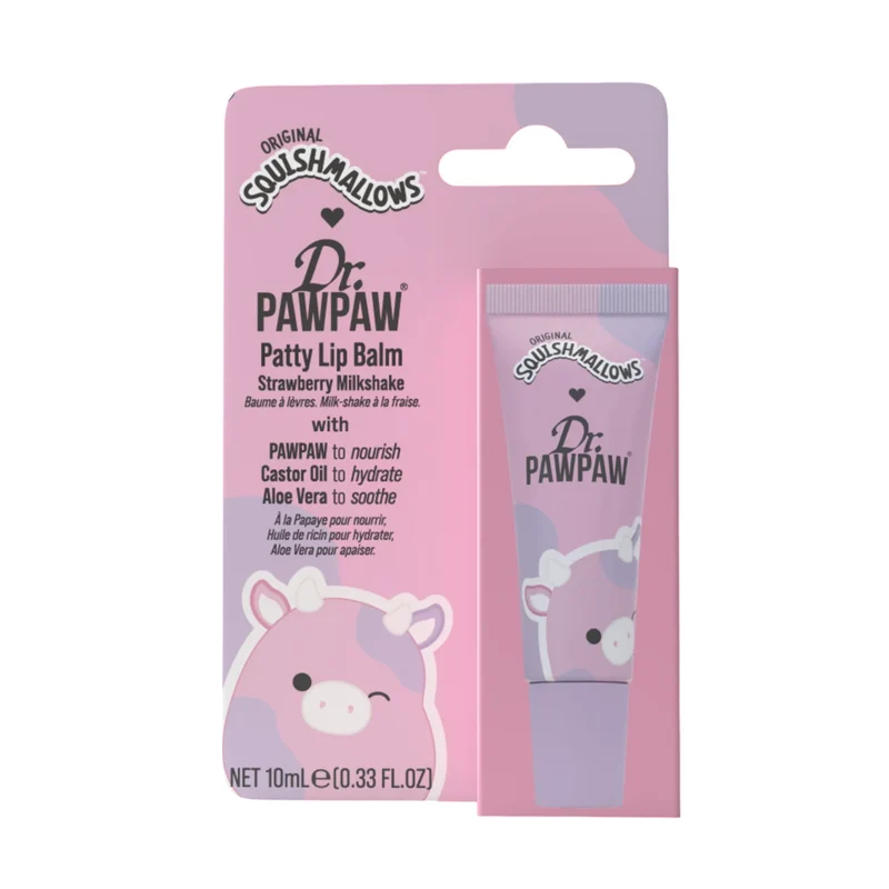 Dr. Pawpaw Patty Strawberry Milkshake Aloe Vera 10 ml — Balsamo labbra