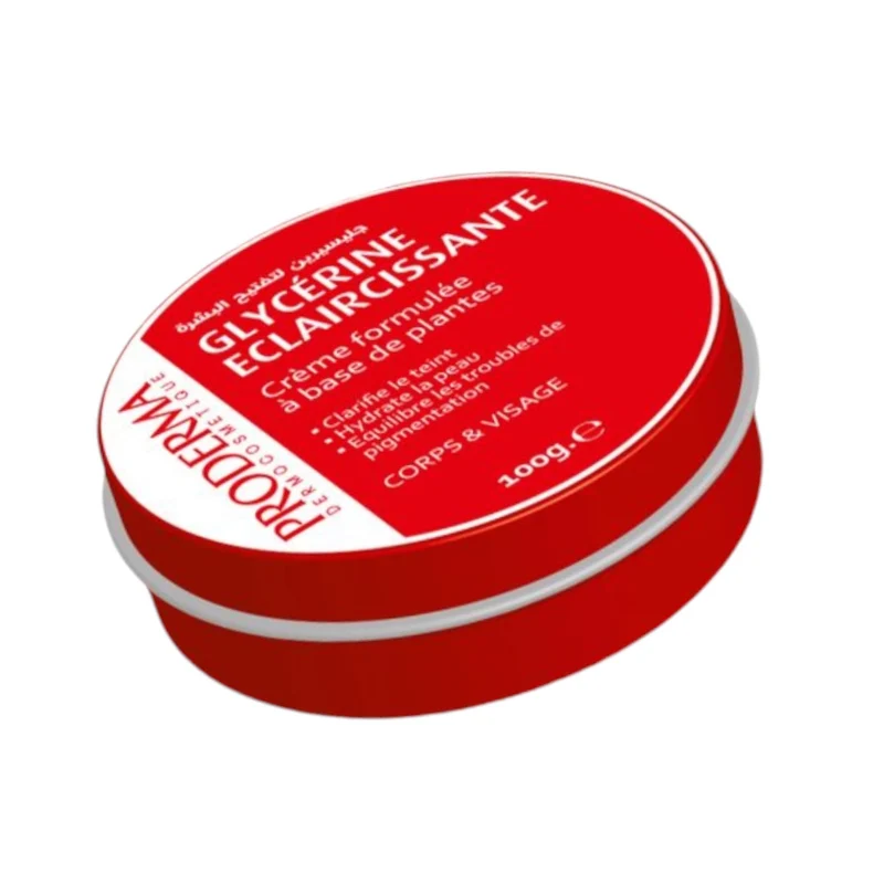 Proderma Crème Éclaircissante À La Glycérine Hydratante & Unifiante Corps Et Visage
