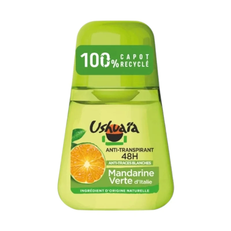 Ushuaïa Déodorant Anti-Transpirant Et Traces 48H À La Mandarine Vert D'Italie